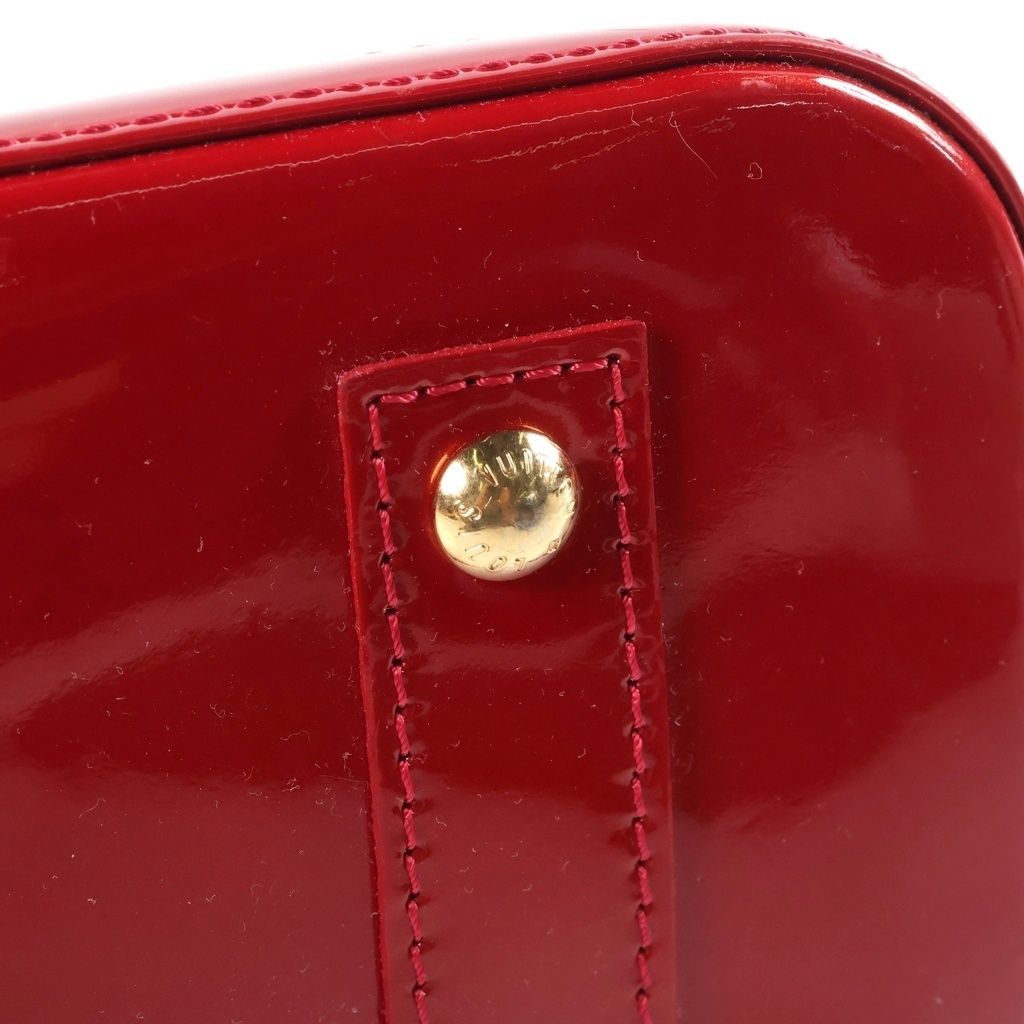 Louis Vuitton Monogram Vernis Alma BB 2-Way Shoulder Bag Red Patent — view 6