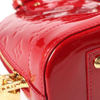 Louis Vuitton Monogram Vernis Alma BB 2-Way Shoulder Bag Red Patent — view 5