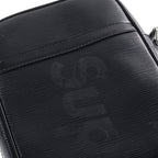 Louis Vuitton Supreme Collaboration Danube PM Shoulder Bag Epi Noir Black — view 7