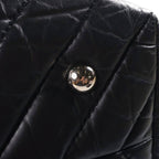 Chanel Cambon Chain Tote Bag V-stitch Leather CC Logo Black — view 6