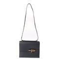 Hermes Epsom Gold Shoulder Bag Black