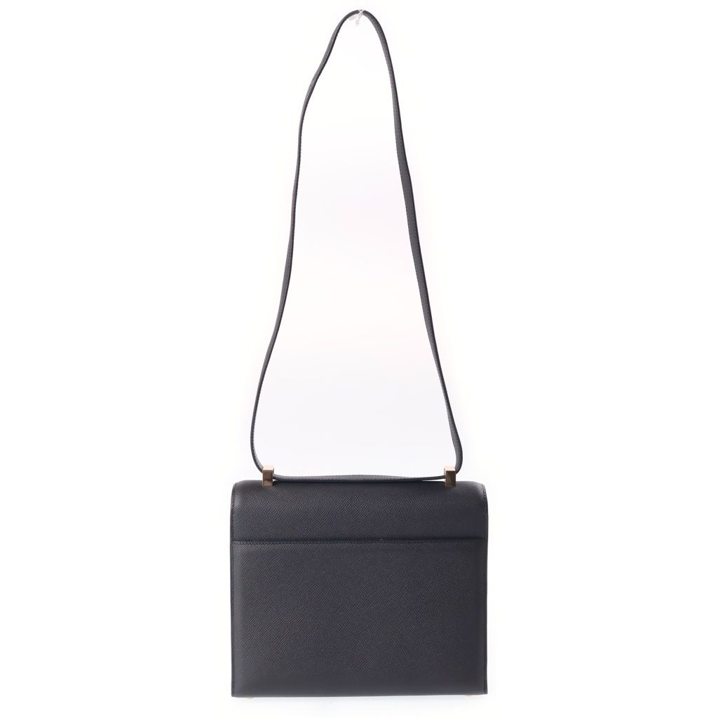 Hermes Epsom Gold Shoulder Bag Black — view 2