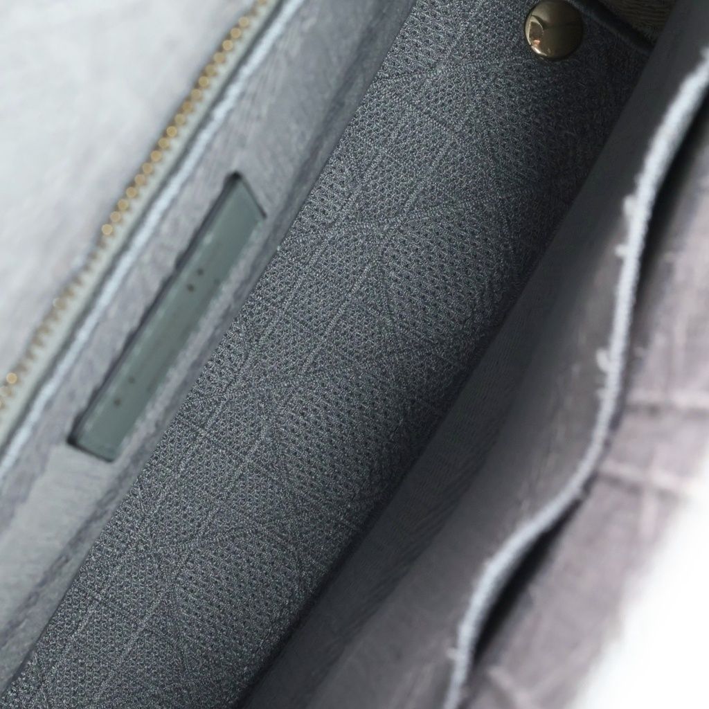 Dior Lady Delight Medium Canvas Gold 2-Way Shoulder Bag Gray — view 8