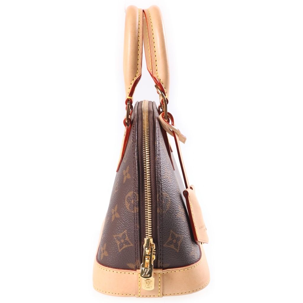 Louis Vuitton Monogram Alma BB Leather 2-Way Shoulder Bag Brown — view 3