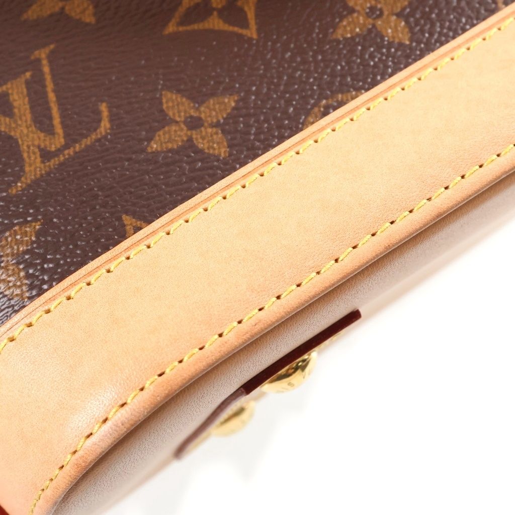 Louis Vuitton Monogram Alma BB Leather 2-Way Shoulder Bag Brown — view 8