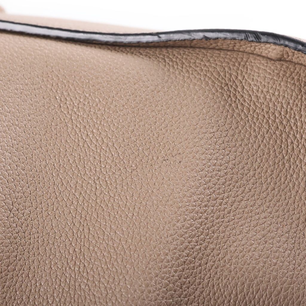Loewe Hammock Small Taupe 2-Way Shoulder Bag Brown Leather Silver — view 7