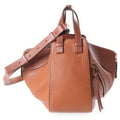 Loewe Hammock Mini 2-Way Shoulder Bag Brown Leather Gold