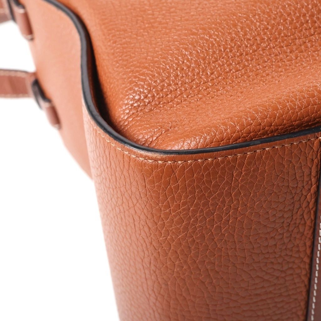 Loewe Hammock Mini 2-Way Shoulder Bag Brown Leather Gold — view 5