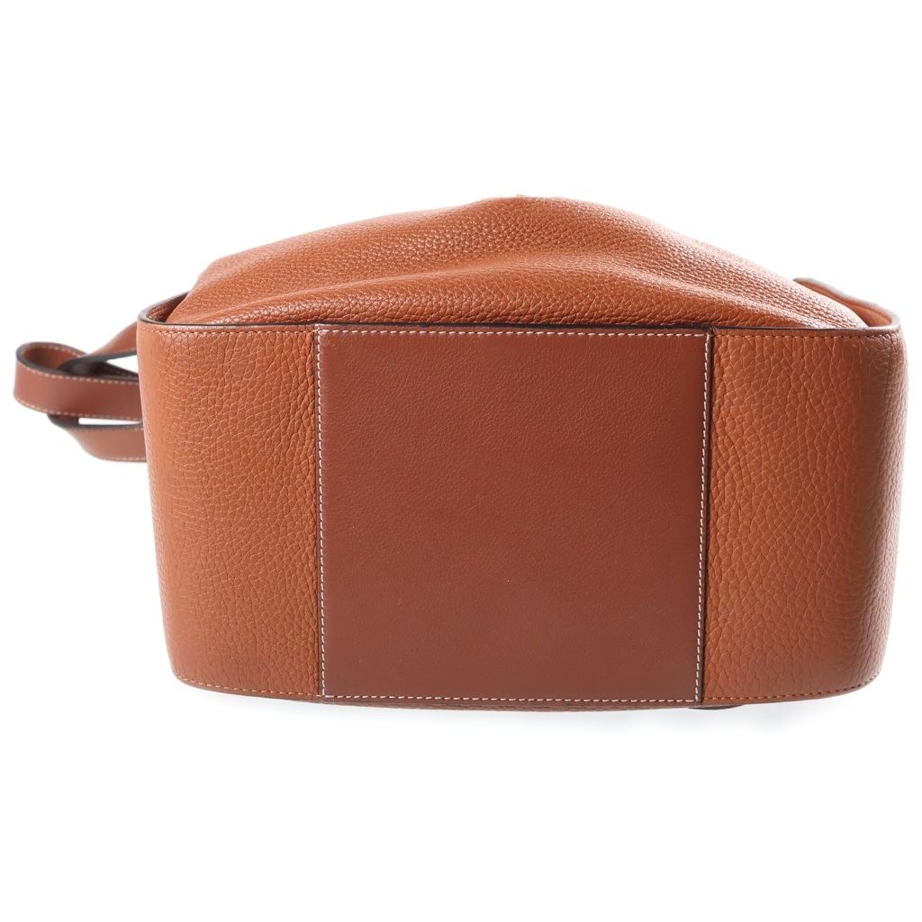 Loewe Hammock Mini 2-Way Shoulder Bag Brown Leather Gold — view 4