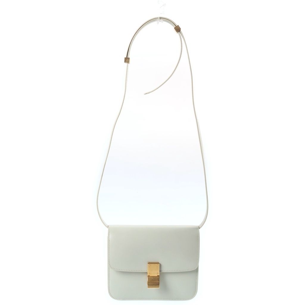 Celine Classic Mini Shoulder Bag Light Green Mint Leather Gold