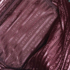 Prada Re-Nylon Triangle Logo Drawstring Pouch Mini Bag Bordeaux Wine — view 8