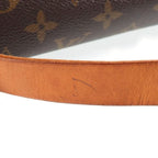 Louis Vuitton Monogram Cartouchiere GM Shoulder Bag Brown Leather Gold — view 7