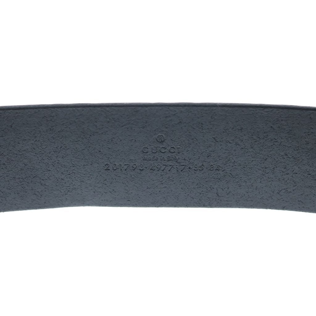 Gucci Guccissima Leather Belt Black Gold — view 5
