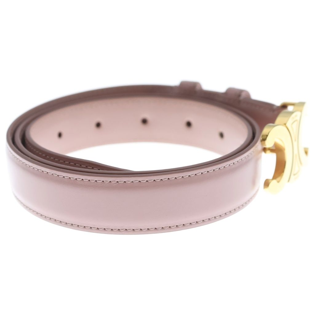 Celine Triomphe Leather Belt Pink Gold — view 3