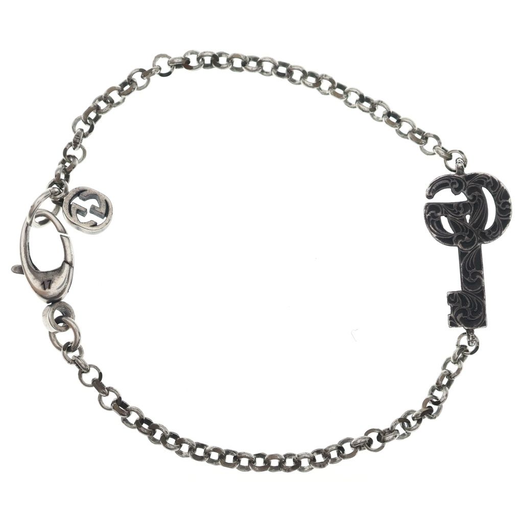 Gucci Double G Key Bracelet Silver — view 2
