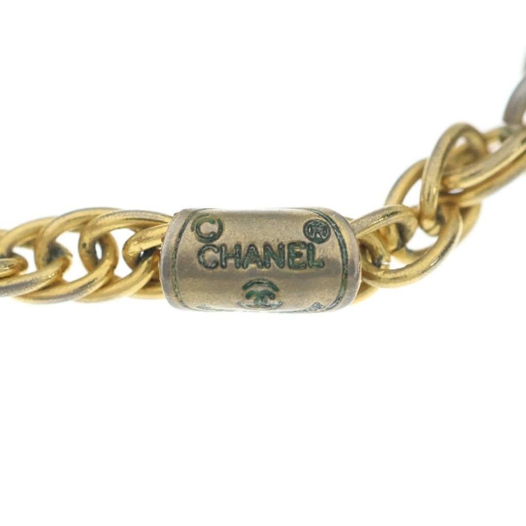Chanel CC Logo Necklace Chain Vintage Gold — view 5