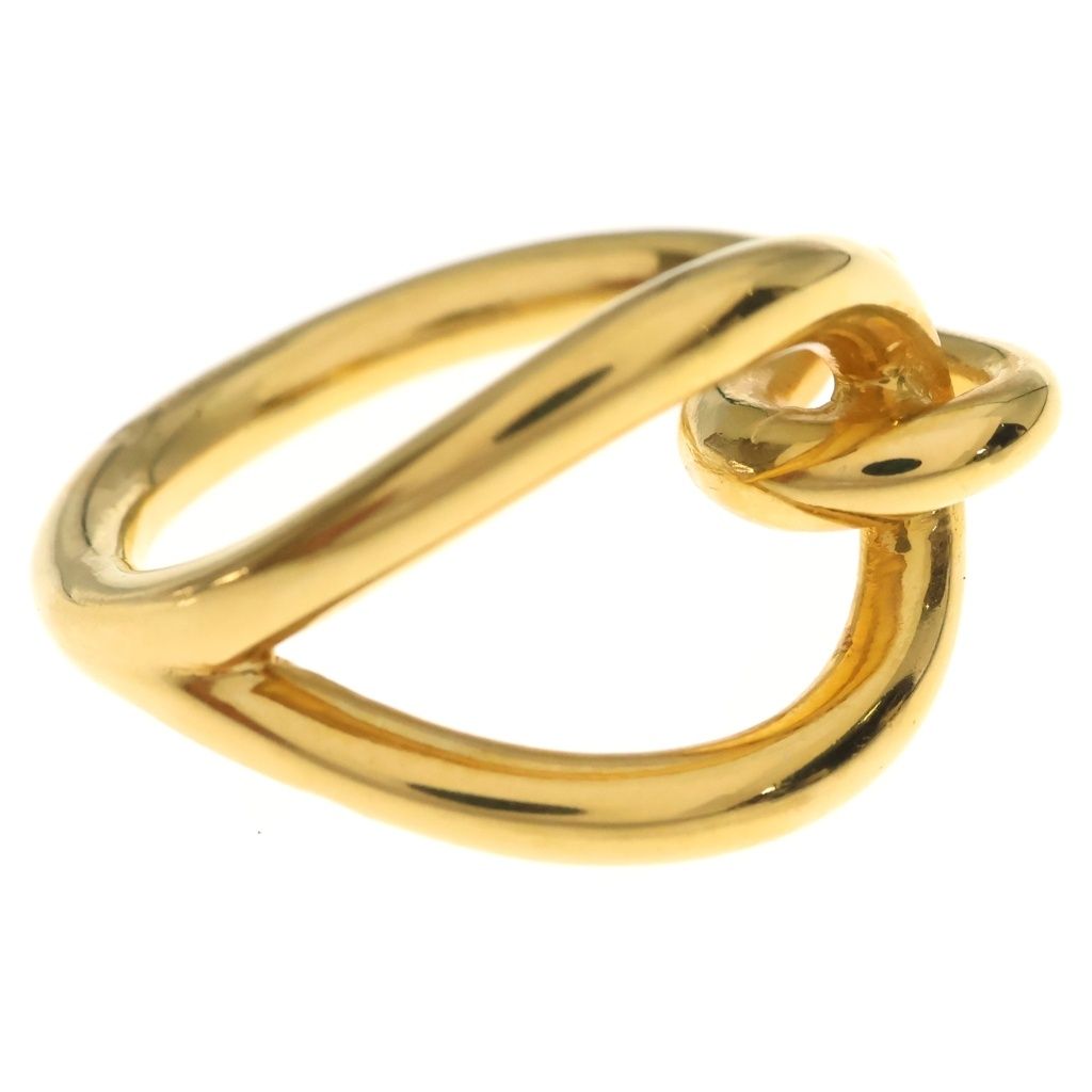 Hermes Jumbo Scarf Ring Plated Gold — view 5