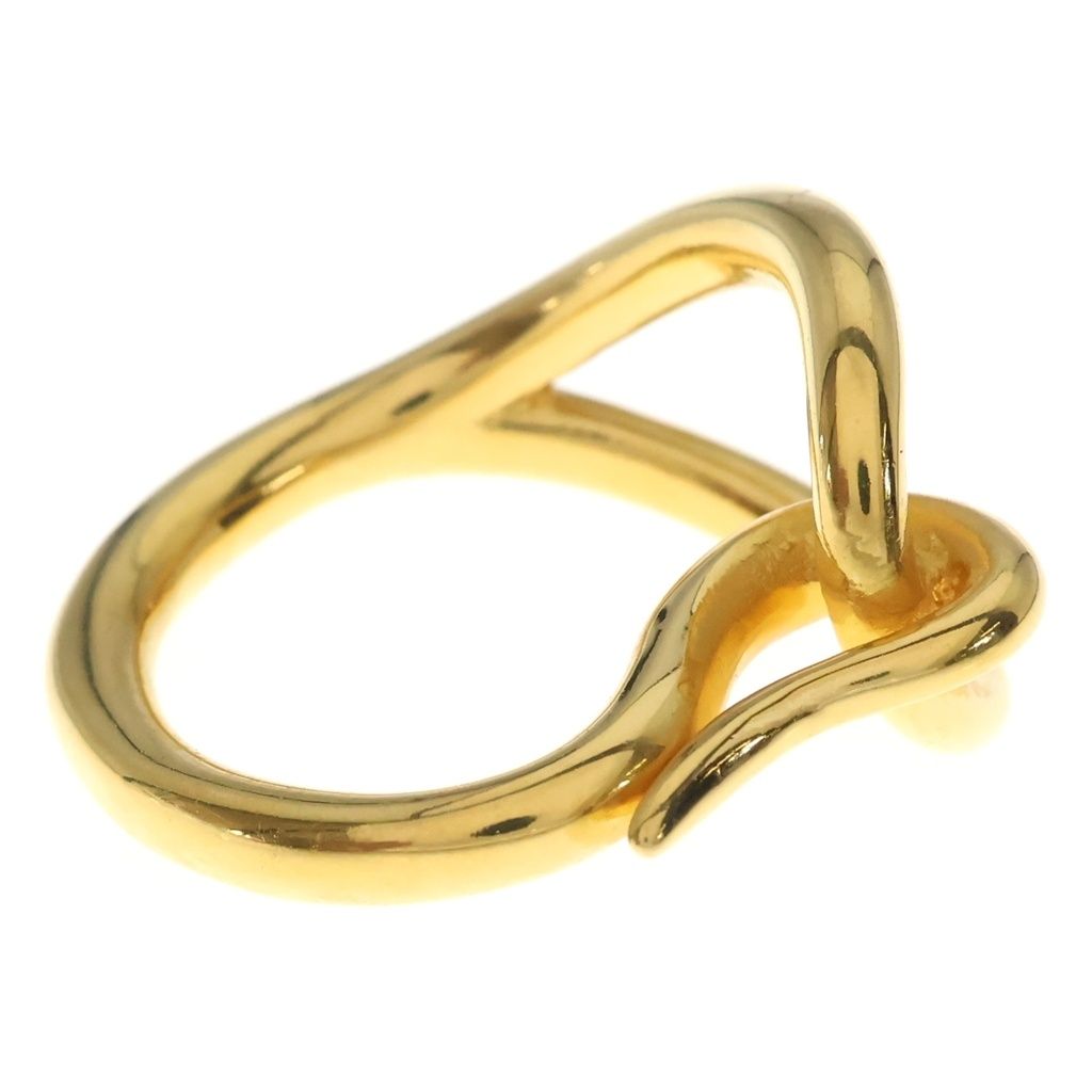 Hermes Jumbo Scarf Ring Plated Gold — view 3