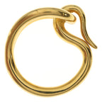 Hermes Jumbo Scarf Ring Plated Gold — view 6
