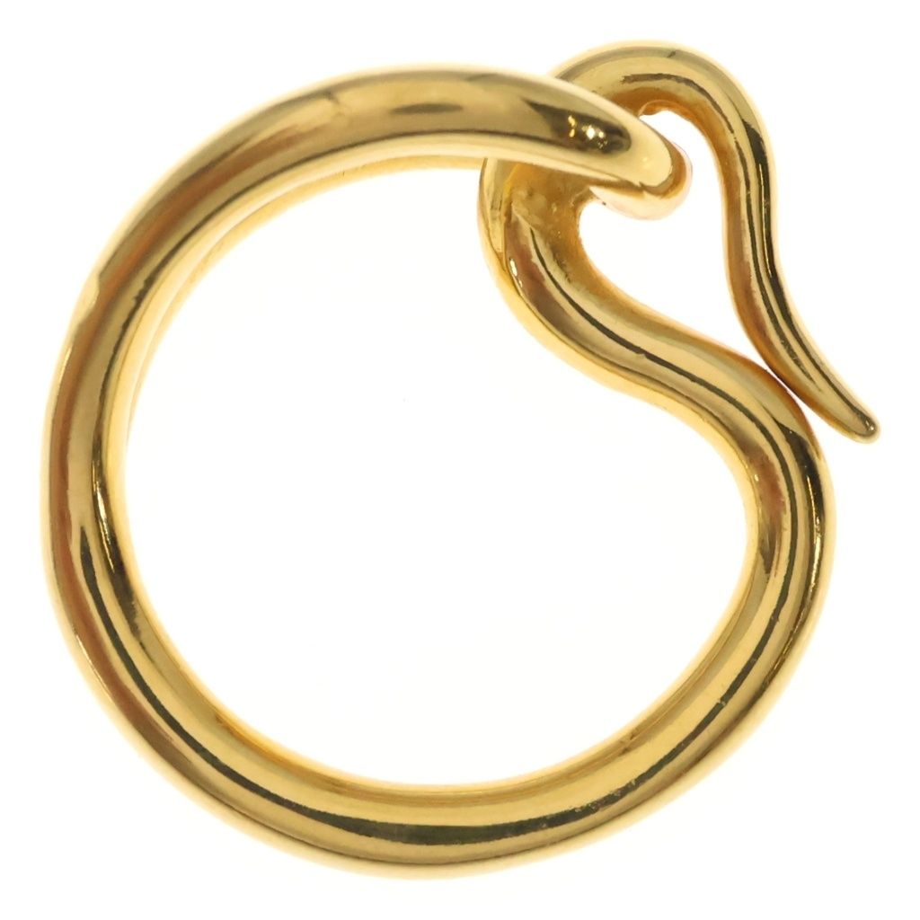 Hermes Jumbo Scarf Ring Plated Gold — view 6