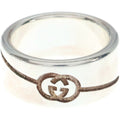Gucci Diagonal Ring Silver