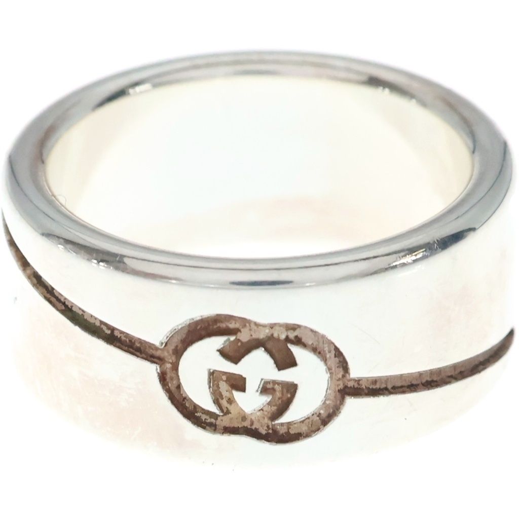 Gucci Diagonal Ring Silver