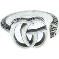 Gucci Arabesque Double G Signature Ring Silver