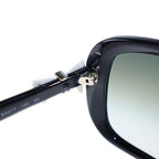 Chanel CC Logo Ribbon Motif Square Frame Sunglasses Eyewear 60 17 Black — view 4