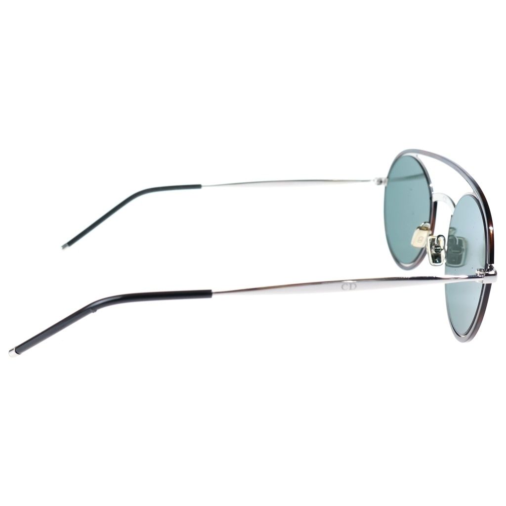 Dior Homme Synthesis 01 Round Aviator Sunglasses Eyewear 51 Brown Silver — view 3