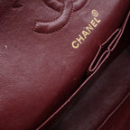 Chanel Quilted 23 Double Flap Chain Shoulder Bag Black Lambskin Gold — view 7