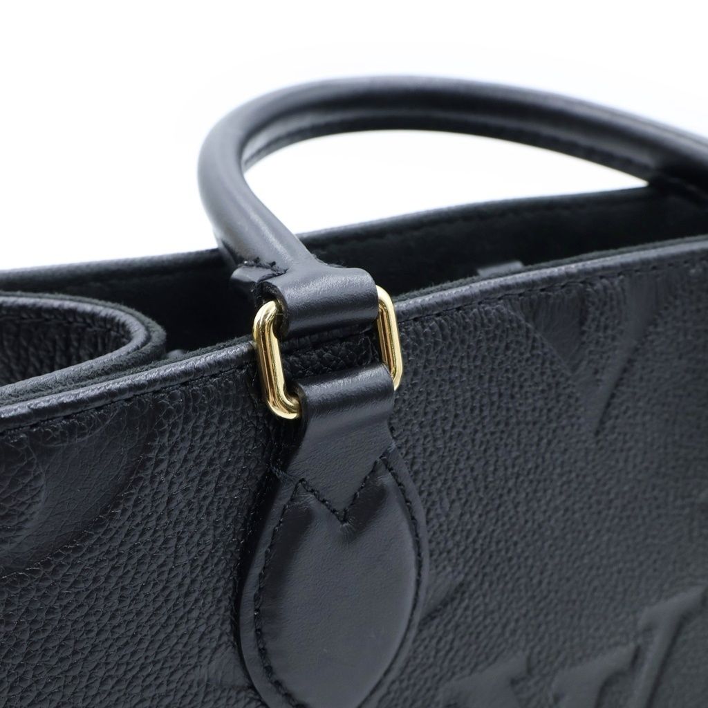 Louis Vuitton Monogram Empreinte On The Go PM Shoulder Bag Black Leather — view 6