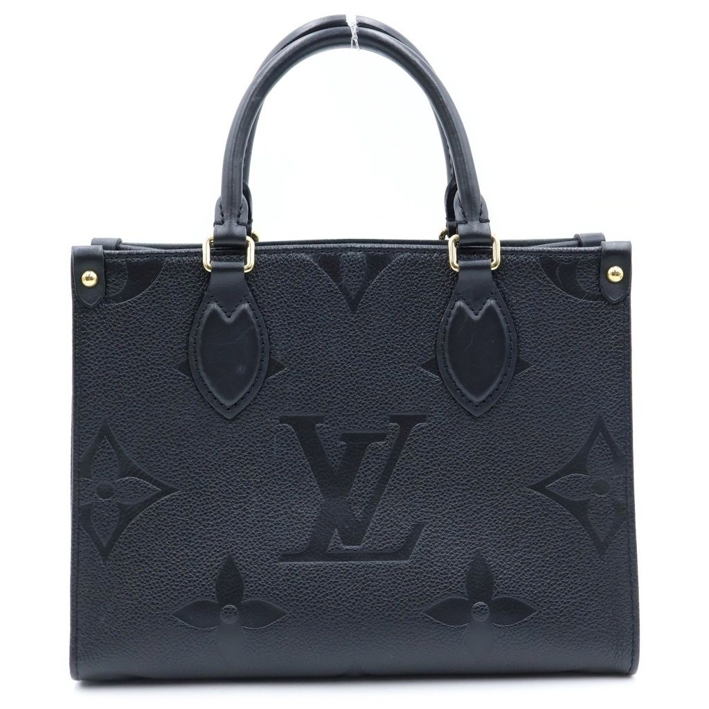 Louis Vuitton Monogram Empreinte On The Go PM Shoulder Bag Black Leather
