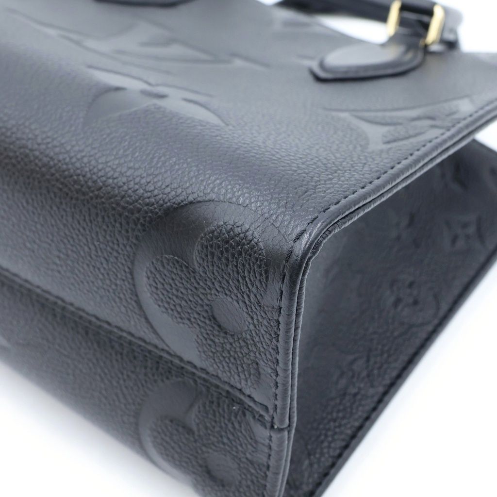 Louis Vuitton Monogram Empreinte On The Go PM Shoulder Bag Black Leather — view 5