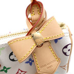 Louis Vuitton Multicolor Nano Speedy Shoulder Bag Leather Blanc White 2-Way — view 6
