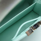 Louis Vuitton Capucines Mini 2-Way Shoulder Bag White Pastel Green Leather — view 8