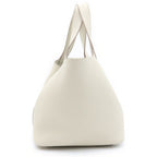 Hermes Picotin Lock MM Handbag Cles Taurillon Leather Silver — view 3