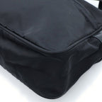 Prada Triangle Logo Tessuto Shoulder Bag Nylon Black — view 5