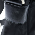 Prada Triangle Logo Tessuto Shoulder Bag Nylon Black — view 7