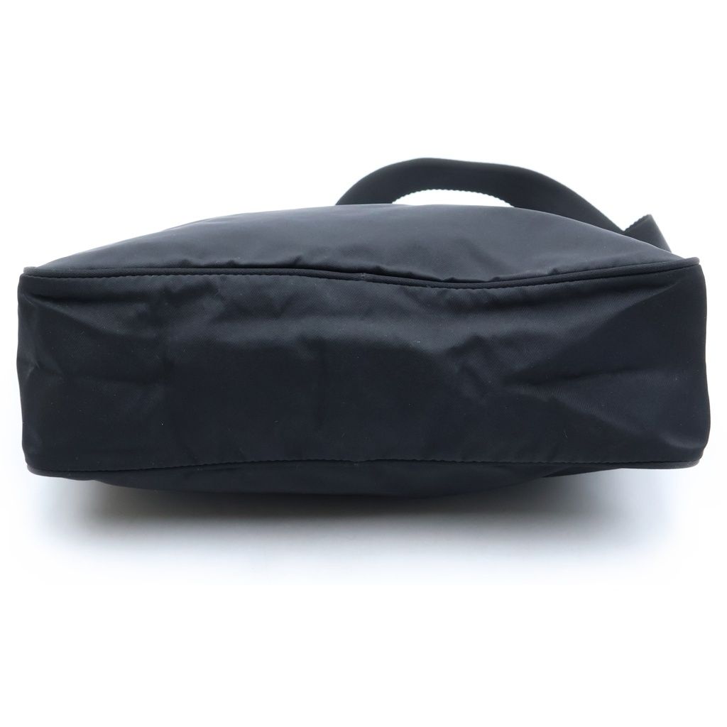 Prada Triangle Logo Tessuto Shoulder Bag Nylon Black — view 4