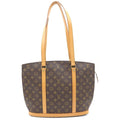 Louis Vuitton Monogram Babylon Handbag Brown Leather