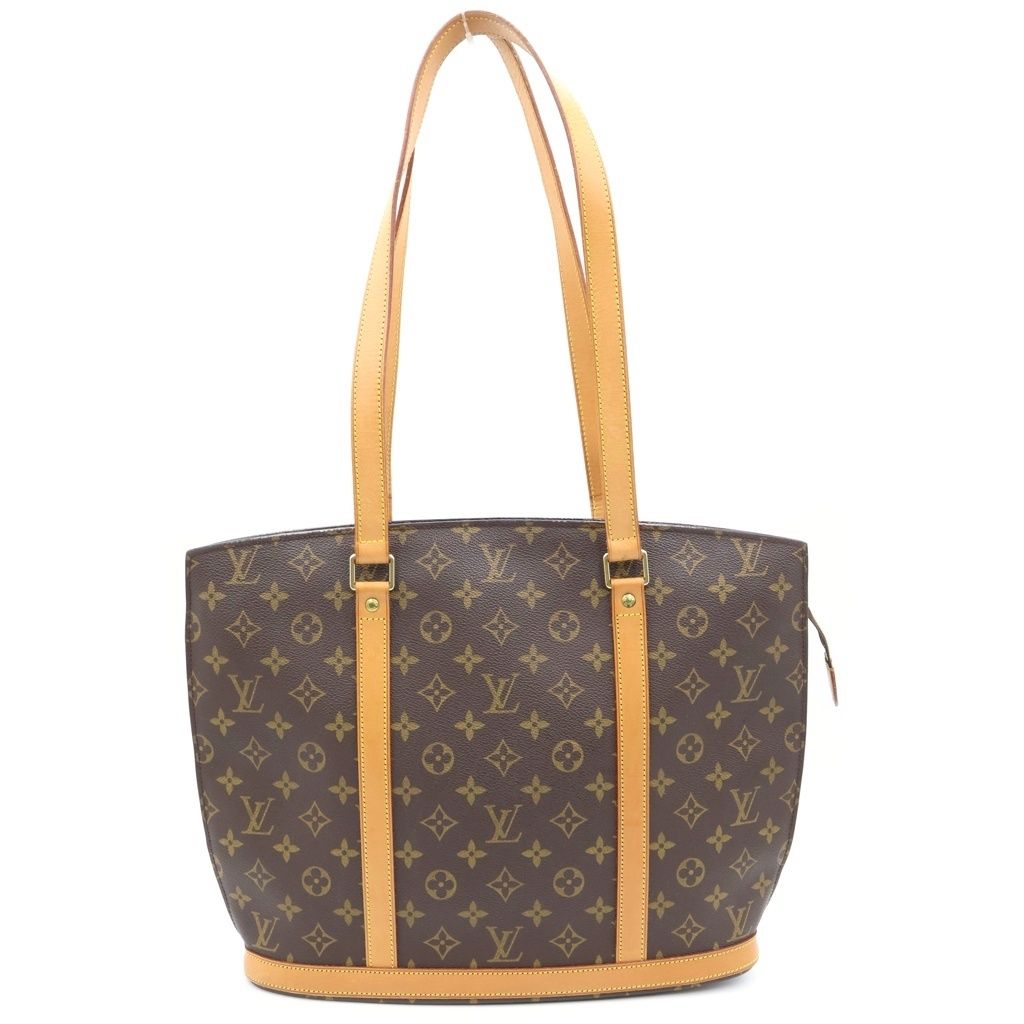 Louis Vuitton Monogram Babylon Handbag Brown Leather