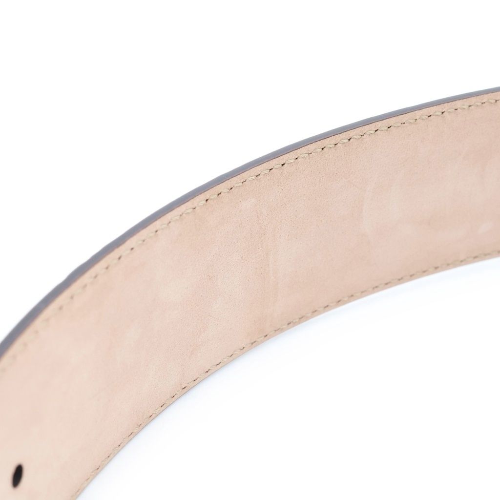 Gucci Guccissima Interlocking G Belt Brown Leather — view 5