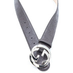 Gucci Guccissima Interlocking G Belt Brown Leather — view 4
