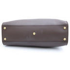 Fendi Peekaboo Regular Medium Shoulder Bag Selleria Leather 2-Way Brown — view 4