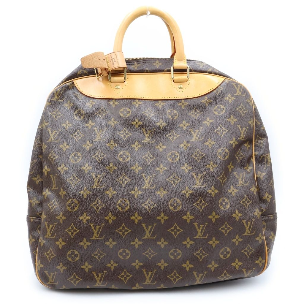 Louis Vuitton Monogram Evasion Handbag Brown Leather Gold — view 2