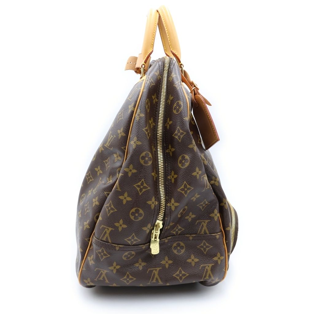 Louis Vuitton Monogram Evasion Handbag Brown Leather Gold — view 3