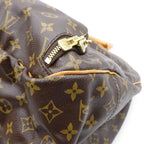 Louis Vuitton Monogram Evasion Handbag Brown Leather Gold — view 5