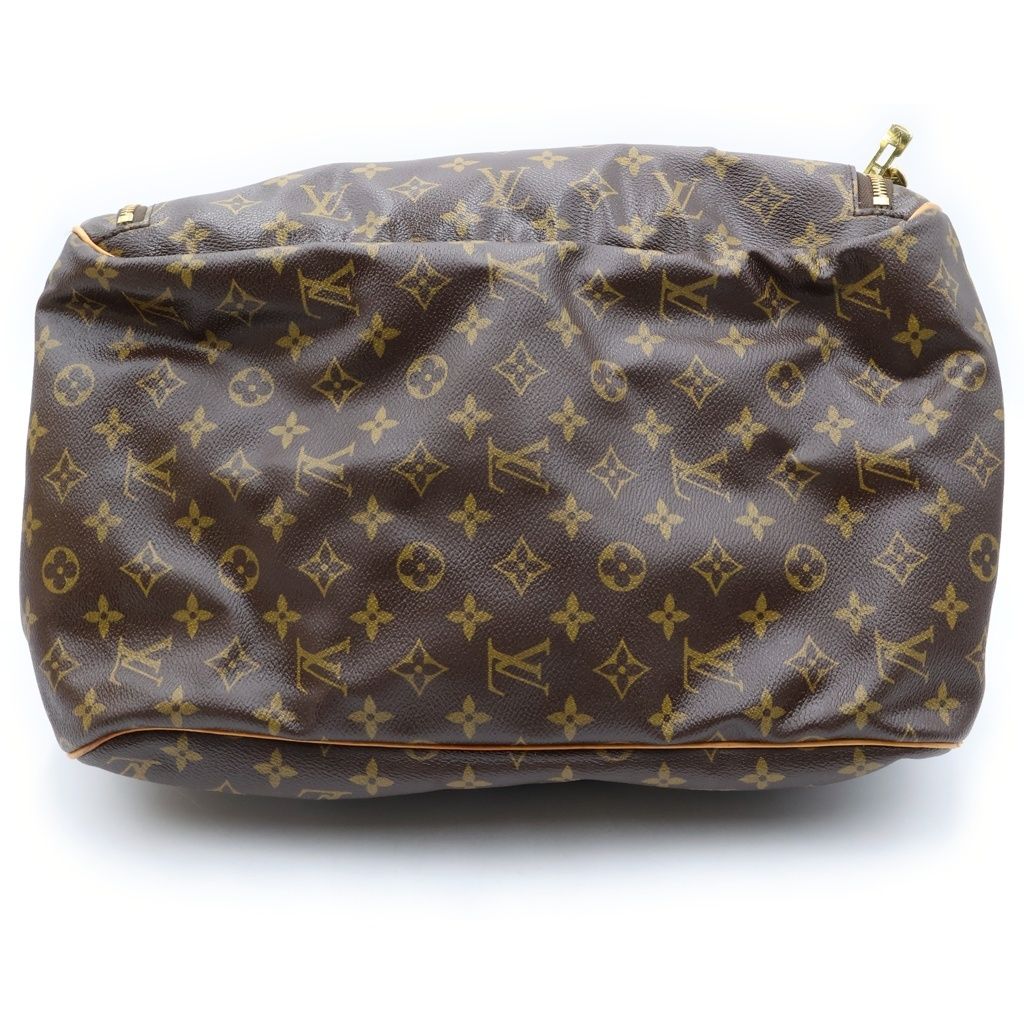 Louis Vuitton Monogram Evasion Handbag Brown Leather Gold — view 4