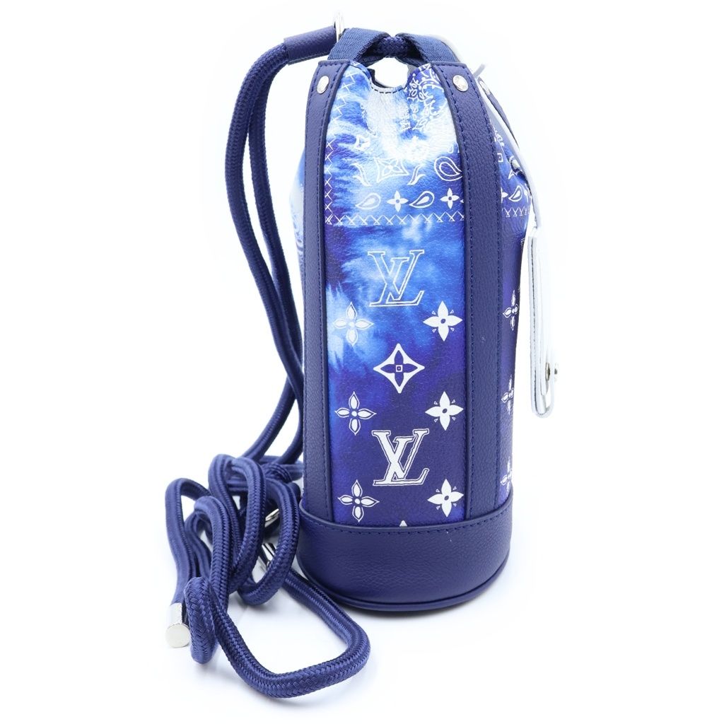 Louis Vuitton Monogram Bandana Randonne PM Shoulder Bag Leather Blue — view 3