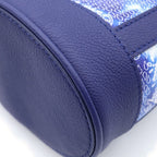 Louis Vuitton Monogram Bandana Randonne PM Shoulder Bag Leather Blue — view 5